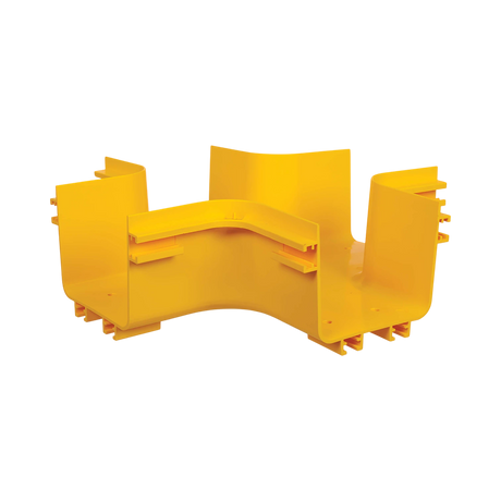 Tripp Lite Toolless Horizontal 4-Way Junction for Fiber Routing System, 120 mm (5 in.) — Being Shipped
