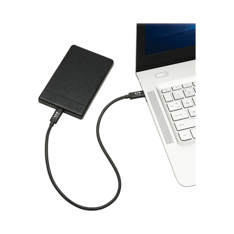 Tripp Lite Thunderbolt 3 Passive Cable (M/M), 40 Gbps, 5A 100W Power Delivery, 4K/60 Hz, 0.5 m (1.6 ft.), Black — Being Shipped