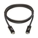 Tripp Lite Thunderbolt 3 Active Cable (M/M), 40 Gbps, 5A 100W Power Delivery, 4K/60 Hz, 1M (3.28 ft.), Black — Being Shipped