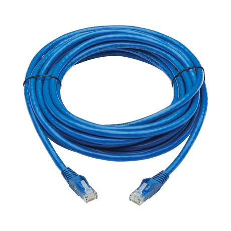 Tripp Lite Cat6 Gigabit Snagless Molded UTP Ethernet Cable (RJ45 M/M), PoE, CMR-LP, Blue, 20 ft. (6.09 m), TAA — Being Shipped