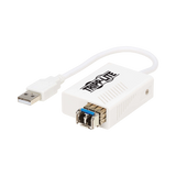 Tripp Lite USB 2.0 Ethernet NIC Adapter, 10/100 Mbps, 100Base-FX, LC, Multimode Fiber, White — Being Shipped