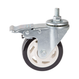 Tripp Lite Locking Caster Kit for Rolling TV/Monitor Carts, Heavy Duty, Swivel, 4 in. Diameter, 4 Casters — Being Shipped