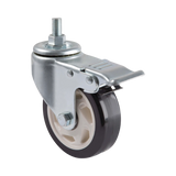 Tripp Lite Locking Caster Kit for Rolling TV/Monitor Carts, Heavy Duty, Swivel, 4 in. Diameter, 4 Casters — Being Shipped