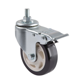 Tripp Lite Locking Caster Kit for Rolling TV/Monitor Carts, Heavy Duty, Swivel, 4 in. Diameter, 4 Casters — Being Shipped