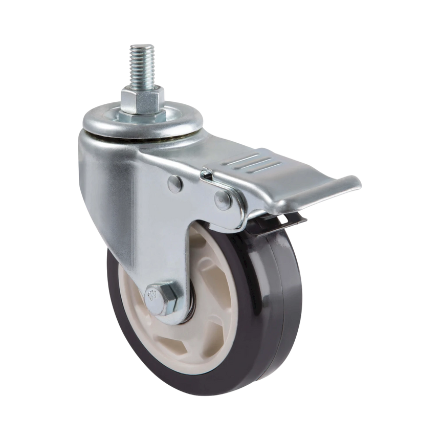 Tripp Lite Locking Caster Kit for Rolling TV/Monitor Carts, Heavy Duty, Swivel, 4 in. Diameter, 4 Casters — Being Shipped