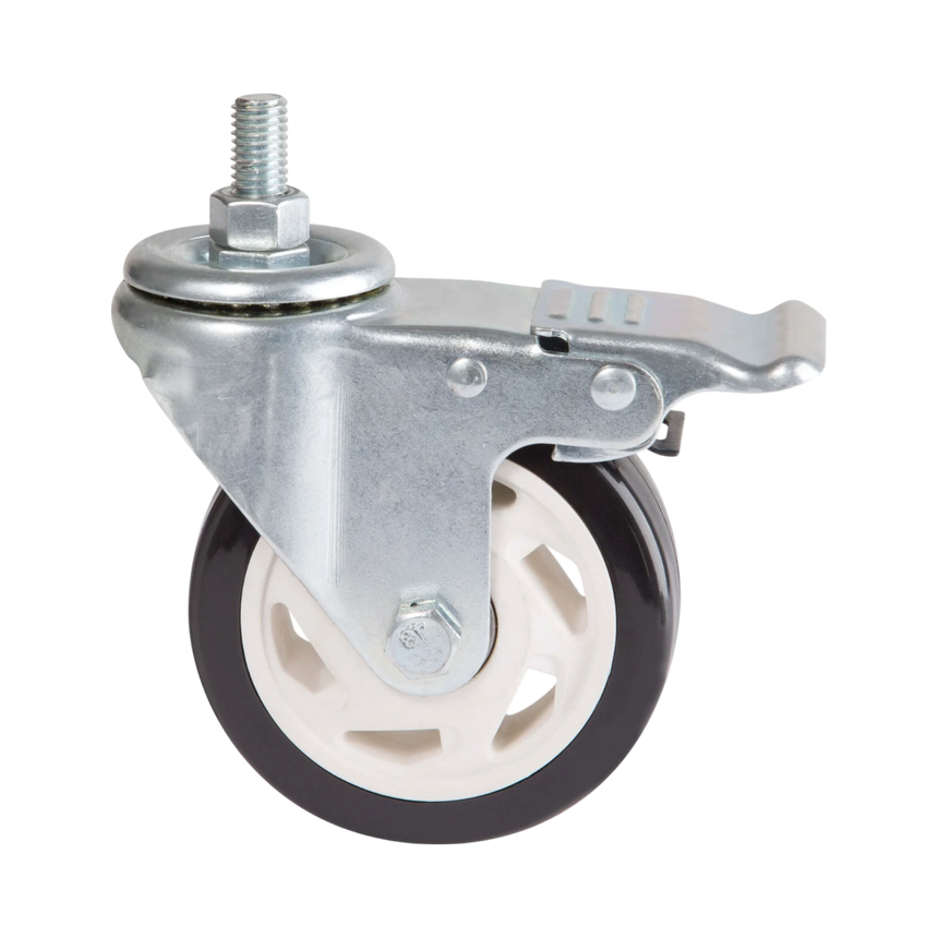 Tripp Lite Locking Caster Kit for Rolling TV/Monitor Carts, Heavy Duty, Swivel, 4 in. Diameter, 4 Casters — Being Shipped