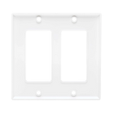 Tripp Lite Double-Gang Faceplate, Decora Style, Vertical, White, TAA — Being Shipped