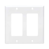 Tripp Lite Double-Gang Faceplate, Decora Style, Vertical, White, TAA — Being Shipped