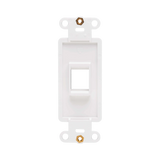 Tripp Lite Center Plate Insert, Decora Style, Vertical, 1 Port, TAA — Being Shipped