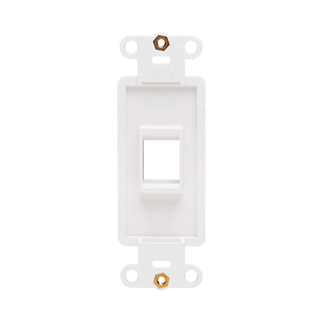 Tripp Lite Center Plate Insert, Decora Style, Vertical, 1 Port, TAA — Being Shipped