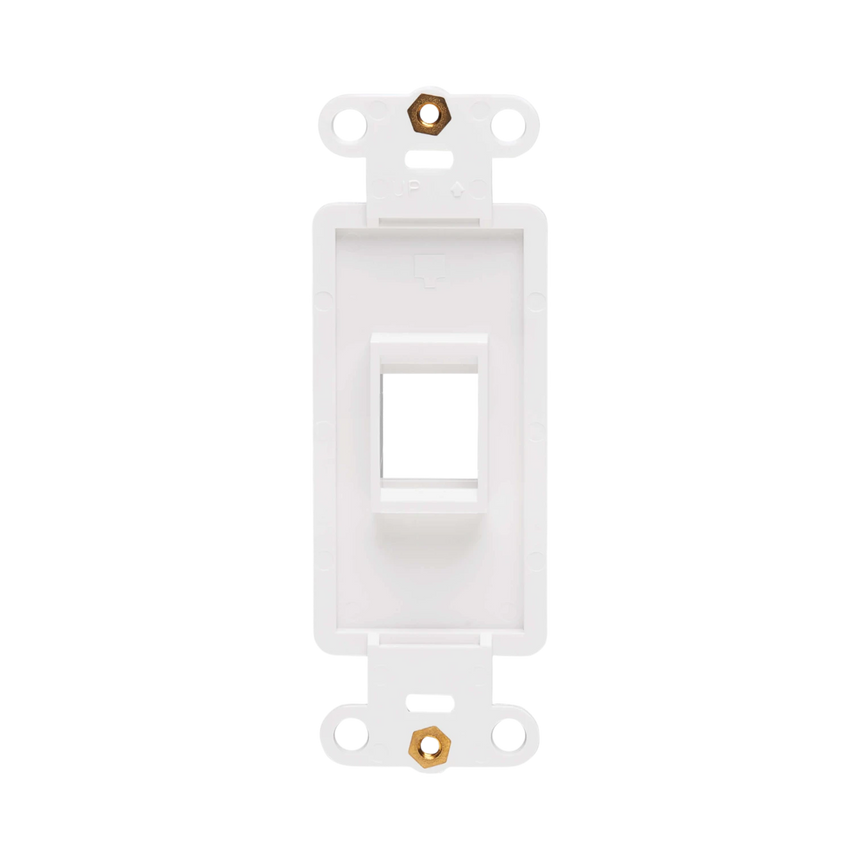 Tripp Lite Center Plate Insert, Decora Style, Vertical, 1 Port, TAA — Being Shipped