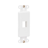 Tripp Lite Center Plate Insert, Decora Style, Vertical, 1 Port, TAA — Being Shipped