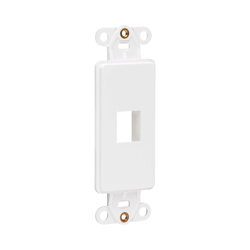 Tripp Lite Center Plate Insert, Decora Style, Vertical, 1 Port, TAA — Being Shipped