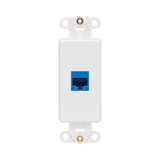 Tripp Lite Center Plate Insert, Decora Style, Vertical, 1 Port, TAA — Being Shipped