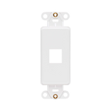 Tripp Lite Center Plate Insert, Decora Style, Vertical, 1 Port, TAA — Being Shipped