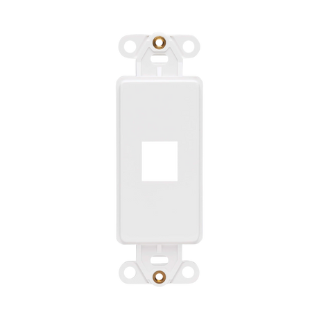 Tripp Lite Center Plate Insert, Decora Style, Vertical, 1 Port, TAA — Being Shipped