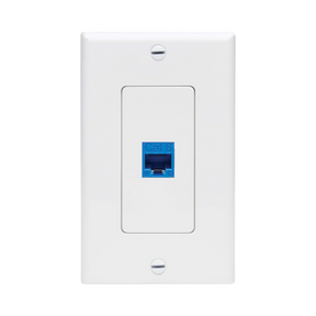Tripp Lite Center Plate Insert, Decora Style, Vertical, 1 Port, TAA — Being Shipped