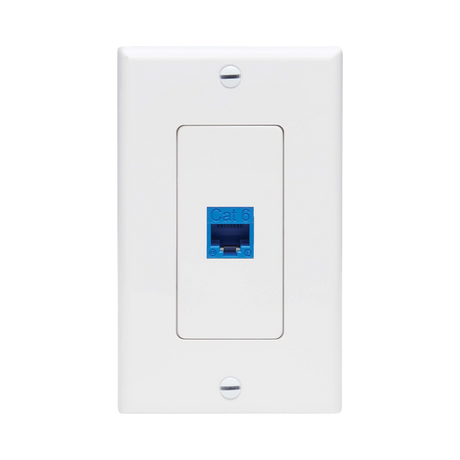 Tripp Lite Center Plate Insert, Decora Style, Vertical, 1 Port, TAA — Being Shipped