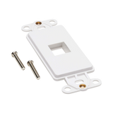 Tripp Lite Center Plate Insert, Decora Style, Vertical, 1 Port, TAA — Being Shipped