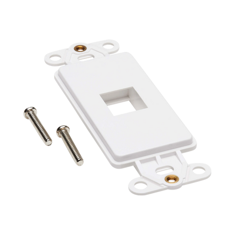 Tripp Lite Center Plate Insert, Decora Style, Vertical, 1 Port, TAA — Being Shipped