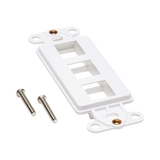 Tripp Lite Center Plate Insert, Decora Style, Vertical, 3 Ports, TAA — Being Shipped