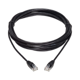 Tripp Lite Cat6a 10G Snagless Molded Slim UTP Ethernet Cable (RJ45 M/M), Black, 15 ft. (4.57 m) — Being Shipped