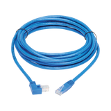 Tripp Lite Right-Angle Cat6 Gigabit Molded UTP Ethernet Cable (RJ45 Right-Angle M to RJ45 M), Blue, 20 ft. (6.09 m) — Being Shipped