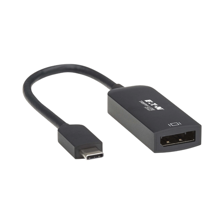Tripp Lite USB-C to DisplayPort Active Adapter Cable with Equalizer (M/F), UHD 8K, HDR, DP 1.4, Black, 6 in. (15.2 cm) — Being Shipped