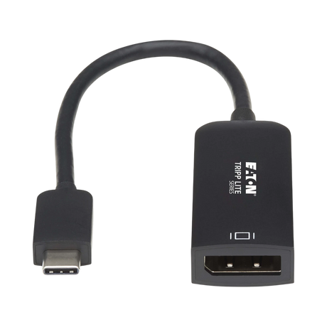 Tripp Lite USB-C to DisplayPort Active Adapter Cable with Equalizer (M/F), UHD 8K, HDR, DP 1.4, Black, 6 in. (15.2 cm) — Being Shipped