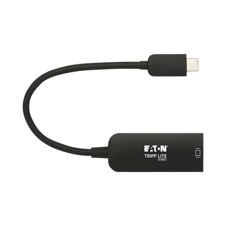 Tripp Lite USB-C to DisplayPort Active Adapter Cable with Equalizer (M/F), UHD 8K, HDR, DP 1.4, Black, 6 in. (15.2 cm) — Being Shipped