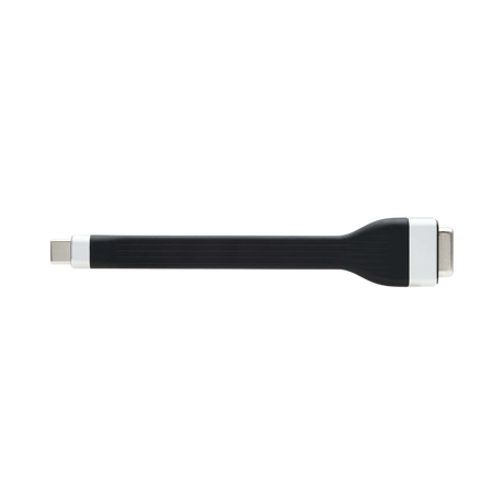 Tripp Lite USB-C to VGA Flat Adapter Cable (M/F), 1080p 60 Hz, Thunderbolt 3 Compatible, Black, 5 in. (12.7 cm) — Being Shipped