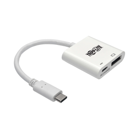 Tripp Lite USB-C to DisplayPort Active Adapter Cable with Equalizer (M/F), UHD 8K, HDR, 60W PD Charging, White, 6 in. (15.2 cm) — Being Shipped