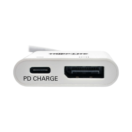 Tripp Lite USB-C to DisplayPort Active Adapter Cable with Equalizer (M/F), UHD 8K, HDR, 60W PD Charging, White, 6 in. (15.2 cm) — Being Shipped