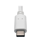 Tripp Lite USB-C to DisplayPort Active Adapter Cable with Equalizer (M/F), UHD 8K, HDR, 60W PD Charging, White, 6 in. (15.2 cm) — Being Shipped