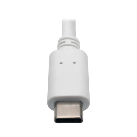 Tripp Lite USB-C to DisplayPort Active Adapter Cable with Equalizer (M/F), UHD 8K, HDR, 60W PD Charging, White, 6 in. (15.2 cm) — Being Shipped