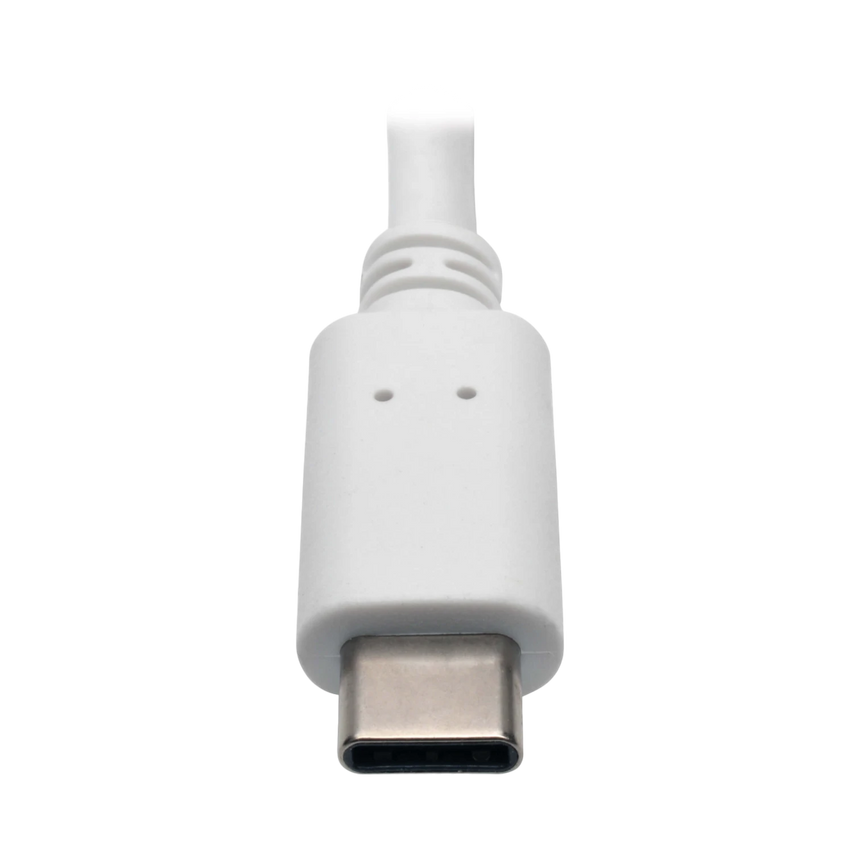 Tripp Lite USB-C to DisplayPort Active Adapter Cable with Equalizer (M/F), UHD 8K, HDR, 60W PD Charging, White, 6 in. (15.2 cm) — Being Shipped