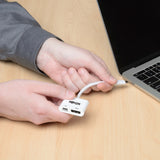 Tripp Lite USB-C to DisplayPort Active Adapter Cable with Equalizer (M/F), UHD 8K, HDR, 60W PD Charging, White, 6 in. (15.2 cm) — Being Shipped