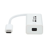 Tripp Lite USB-C to Mini DisplayPort Active Adapter Cable with Equalizer (M/F), UHD 8K, HDR, DP 1.4, White, 6 in. (15.2 cm) — Being Shipped