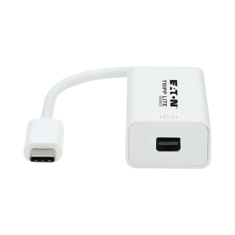 Tripp Lite USB-C to Mini DisplayPort Active Adapter Cable with Equalizer (M/F), UHD 8K, HDR, DP 1.4, White, 6 in. (15.2 cm) — Being Shipped