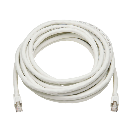Tripp Lite Cat8 25G/40G-Certified Snagless Shielded S/FTP Ethernet Cable (RJ45 M/M), PoE, White, 40 ft. (12.19 m), TAA — Being Shipped