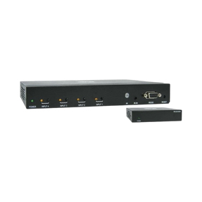 Tripp Lite 4-Port HDMI Switch Kit, 4K 60 Hz, 4 HDMI Inputs to 1 HDMI over Cat6 Extender, 125 ft., TAA — Being Shipped