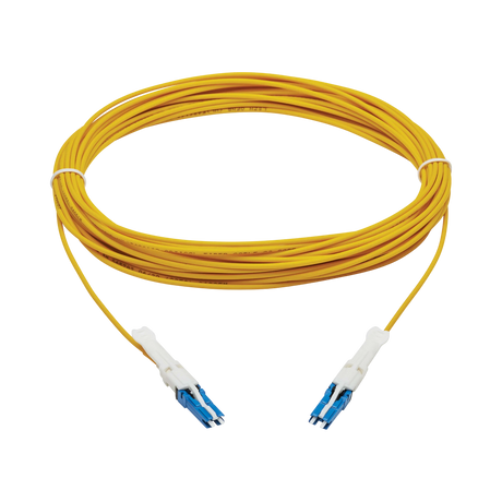 Tripp Lite 400G Duplex Singlemode 9/125 OS2 Fiber Optic Cable (CS-UPC/CS-UPC), Round LSZH Jacket, Yellow, 10 m — Being Shipped
