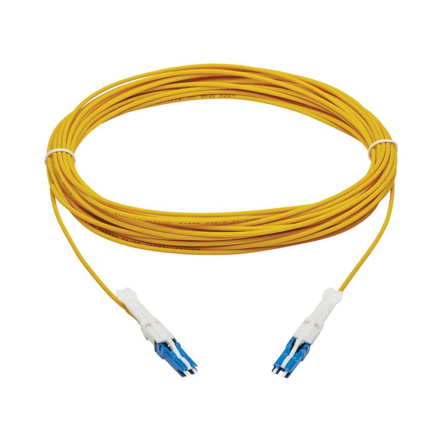 Tripp Lite 400G Duplex Singlemode 9/125 OS2 Fiber Optic Cable (CS-UPC/CS-UPC), Round LSZH Jacket, Yellow, 10 m — Being Shipped
