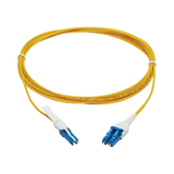 Tripp Lite 400G Duplex Singlemode 9/125 OS2 Fiber Optic Cable (CS-UPC/LC-UPC), Round LSZH Jacket, Yellow, 5 m — Being Shipped