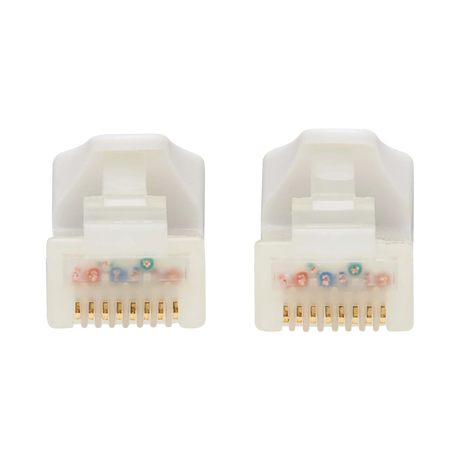 Tripp Lite Safe-IT Cat6a 10G Snagless Antibacterial UTP Ethernet Cable (RJ45 M/M), PoE, White, 10 ft. (3.05 m), TAA — Being Shipped