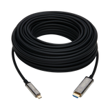 Tripp Lite High-Speed USB-C to HDMI Fiber Active Optical Cable (AOC), UHD 4K 60 Hz, HDR, CL3 Rated, Black, 50 m (164 ft.) — Being Shipped