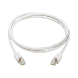 Tripp Lite Safe-IT Cat6a 10G Snagless Antibacterial S/FTP Ethernet Cable (RJ45 M/M), PoE, White, 3 ft. (0.91 m), TAA — Being Shipped