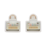 Tripp Lite Safe-IT Cat6a 10G Snagless Antibacterial S/FTP Ethernet Cable (RJ45 M/M), PoE, White, 3 ft. (0.91 m), TAA — Being Shipped