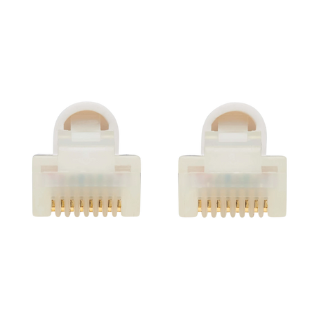 Tripp Lite Safe-IT Cat6a 10G Snagless Antibacterial Slim UTP Ethernet Cable (RJ45 M/M), White, 15-ft. (4.57 m), TAA — Being Shipped