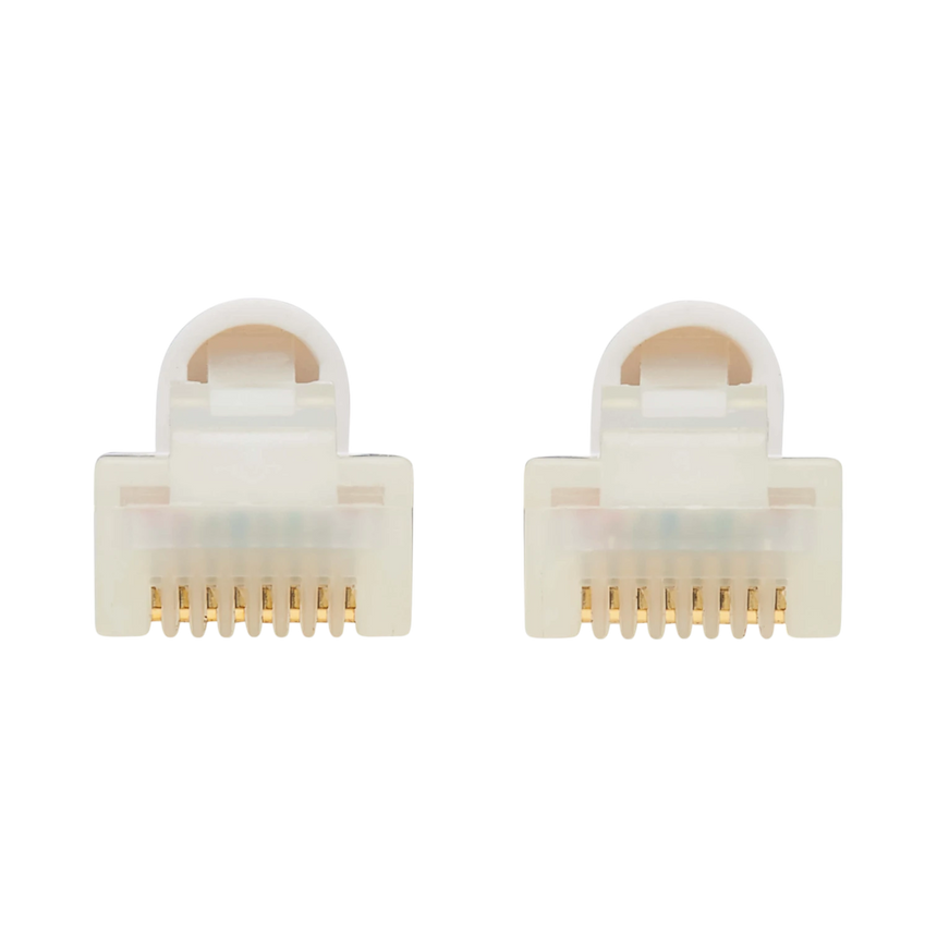 Tripp Lite Safe-IT Cat6a 10G Snagless Antibacterial Slim UTP Ethernet Cable (RJ45 M/M), White, 15-ft. (4.57 m), TAA — Being Shipped
